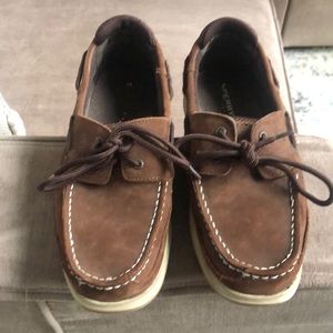 Boys Sperry Leather Topsiders Size 6